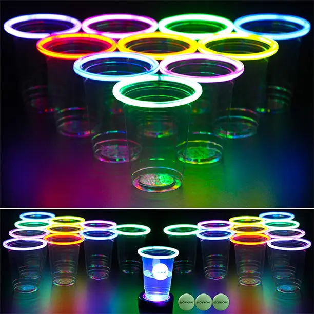Beer Pong Glowing Game Set