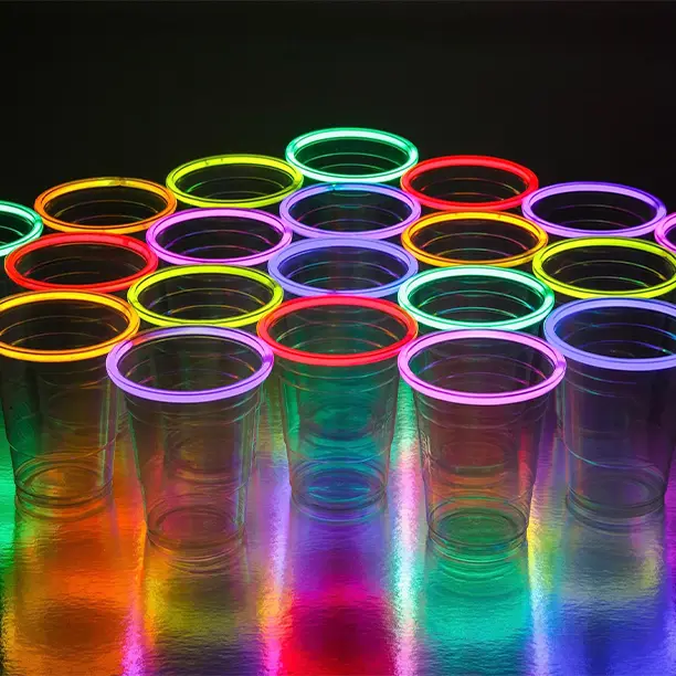 Glowing Beer Pong Cups