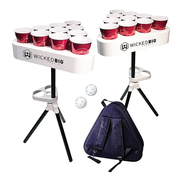 Red Cup Pong 8-Foot Folding Beer Pong Table - Complete Set With Pin Up Girls Design